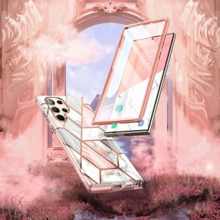 Etui do Samsung Galaxy S23 Ultra Supcase Cosmo Case Obudowa Pancerna Marmur Marble Pink