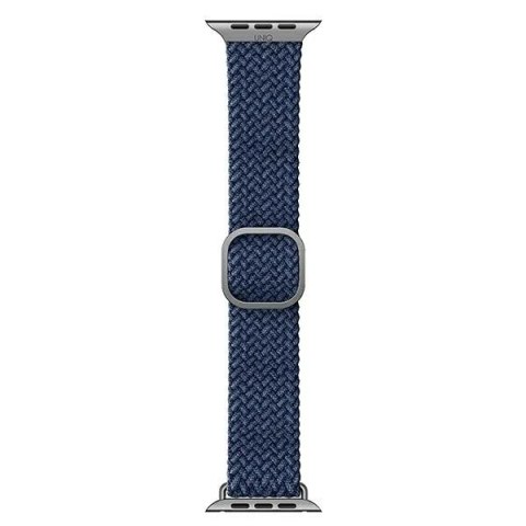 Pasek UNIQ Aspen do Apple Watch 44/42/45mm Series 4/5/6/7/8/SE/SE2 Braided niebieski/oxford blue