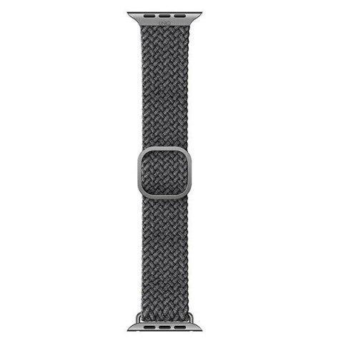 Pasek UNIQ Aspen do Apple Watch 44/42/45mm Series 4/5/6/7/8/SE/SE2 Braided szary/granite grey