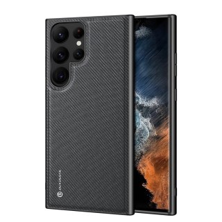 Etui ochronne Dux Ducis Fino do Samsung Galaxy S23 Ultra pokrowiec z silikonową ramką Czarne