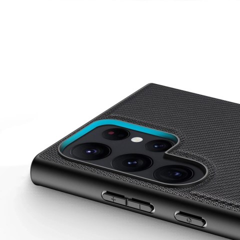 Etui ochronne Dux Ducis Fino do Samsung Galaxy S23 Ultra pokrowiec z silikonową ramką Czarne