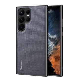 Etui ochronne Dux Ducis Fino do Samsung Galaxy S23 Ultra pokrowiec z silikonową ramką Szare