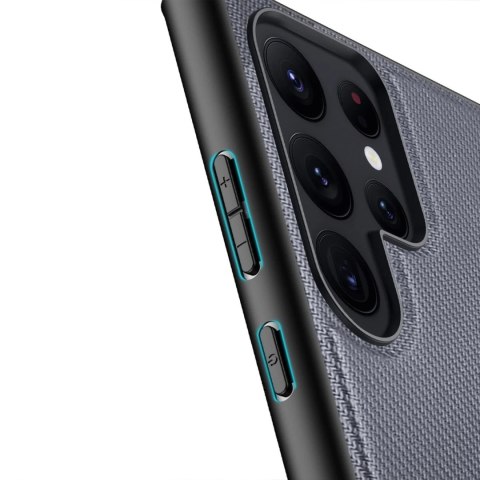 Etui ochronne Dux Ducis Fino do Samsung Galaxy S23 Ultra pokrowiec z silikonową ramką Szare