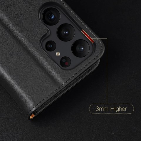 Etui ochronne Dux Ducis Hivo do Samsung Galaxy S23+ pokrowiec z klapką portfel podstawka blokada RFID Czarne