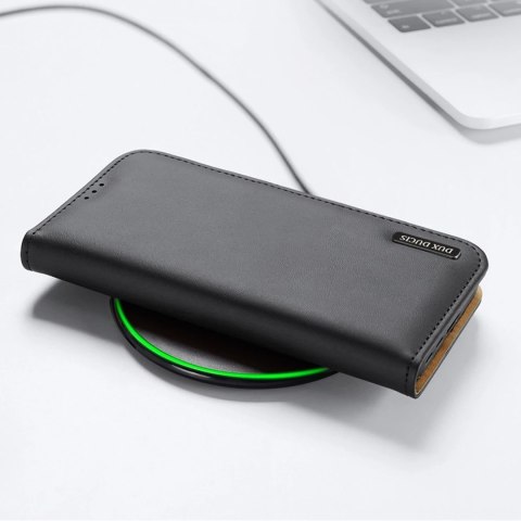 Etui ochronne Dux Ducis Hivo do Samsung Galaxy S23+ pokrowiec z klapką portfel podstawka blokada RFID Czarne