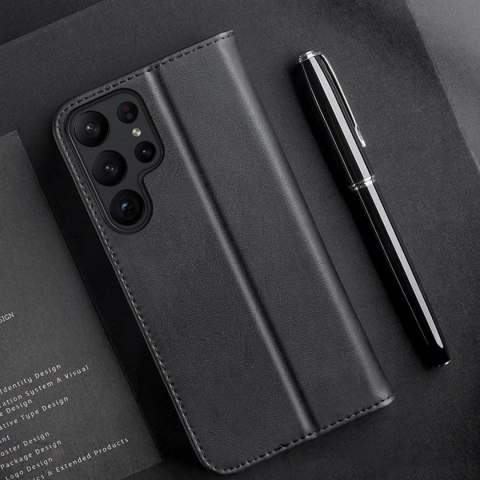 Etui ochronne Dux Ducis Hivo do Samsung Galaxy S23+ pokrowiec z klapką portfel podstawka blokada RFID brązowe