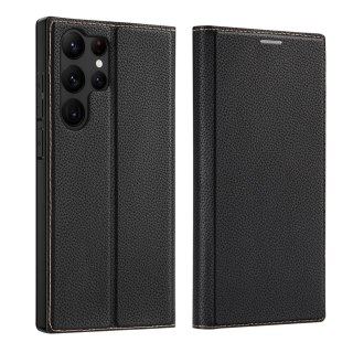 Etui ochronne Dux Ducis Skin X2 do Samsung Galaxy S23 Ultra pokrowiec z klapką portfel podstawka Czarne