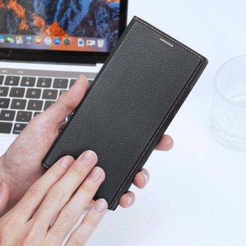 Etui ochronne Dux Ducis Skin X2 do Samsung Galaxy S23 Ultra pokrowiec z klapką portfel podstawka Czarne