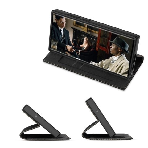 Etui ochronne Dux Ducis Skin X2 do Samsung Galaxy S23 Ultra pokrowiec z klapką portfel podstawka Czarne