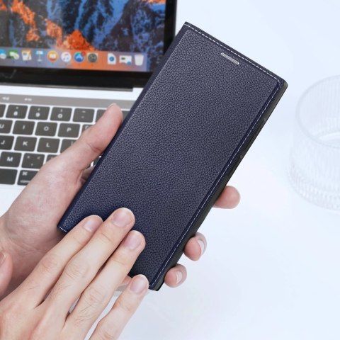 Etui ochronne Dux Ducis Skin X2 do Samsung Galaxy S23 Ultra pokrowiec z klapką portfel podstawka Niebieskie