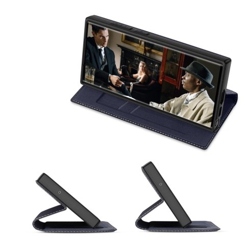 Etui ochronne Dux Ducis Skin X2 do Samsung Galaxy S23 Ultra pokrowiec z klapką portfel podstawka Niebieskie