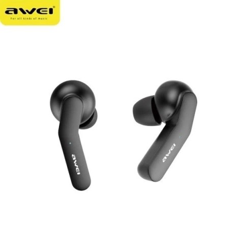 AWEI słuchawki Bluetooth 5.0 T10C TWS + stacja dokująca czarny/black