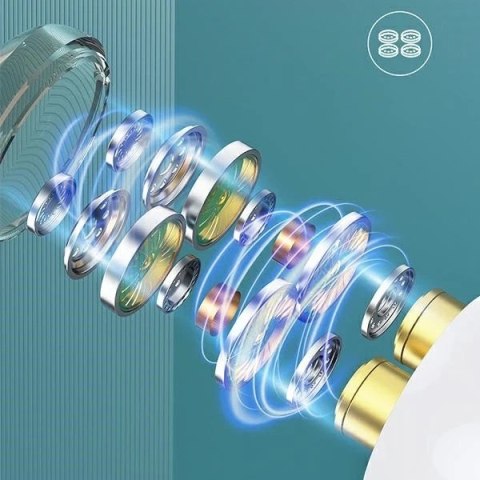 Bezprzewodowe słuchawki sportowe Bluetooth T12 AWEI TWS Białe