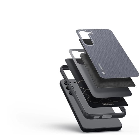 Etui ochronne Dux Ducis Fino do Samsung Galaxy S23 pokrowiec z silikonową ramką szare