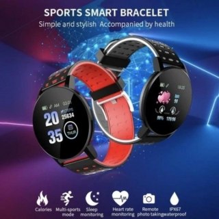 Opaska Smart Band 119 Plus czarno- czerwony /black-red