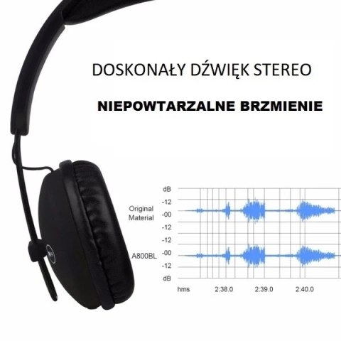 AWEI słuchawki nauszne Bluetooth A800BL czarny