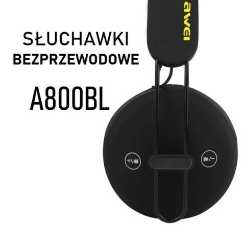 AWEI słuchawki nauszne Bluetooth A800BL czarny