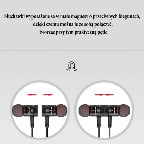 AWEI słuchawki sportowe Bluetooth G10BL-BK czarny/black Neckband