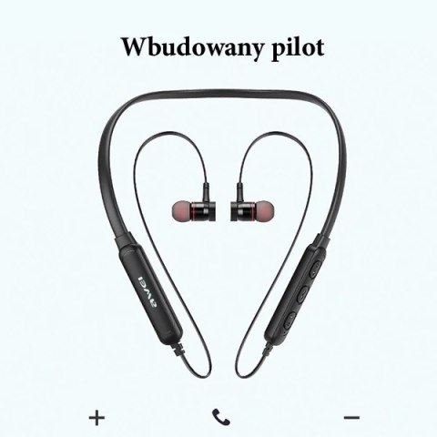AWEI słuchawki sportowe Bluetooth G10BL-BK czarny/black Neckband