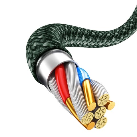 Baseus Dynamic 2 Series kabel USB-A - Lightning 2.4A 480Mb/s 1m zielony