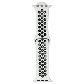 Pasek do smartwatcha Beline Sport Silicone do Apple Watch 38/40/41mm biało-czarny white/black