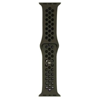 Pasek do smartwatcha Beline Sport Silicone do Apple Watch 42/44/45/49mm brązowo-czarny brown/black