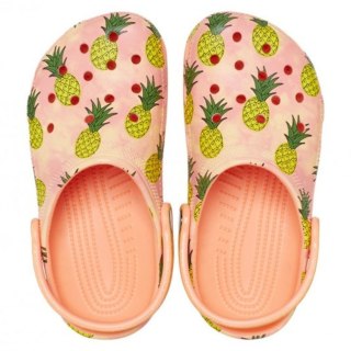 Chodaki dla dzieci Crocs Classic Party Kids pomarańczowe 207826 83E