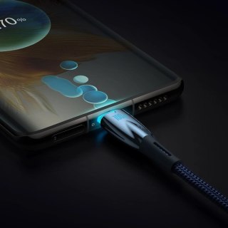 Baseus Glimmer Series kabel do szybkiego ładowania USB-C 480Mb/s PD 100W 1m niebieski