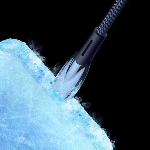 Baseus Glimmer Series kabel do szybkiego ładowania USB-C 480Mb/s PD 100W 1m niebieski