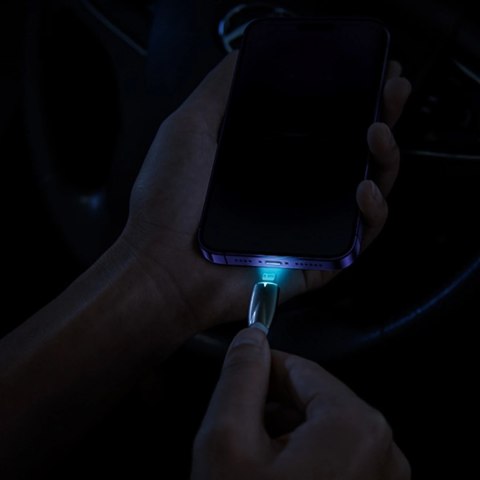 Baseus Glimmer Series kabel do szybkiego ładowania USB-C 480Mb/s PD 100W 1m niebieski