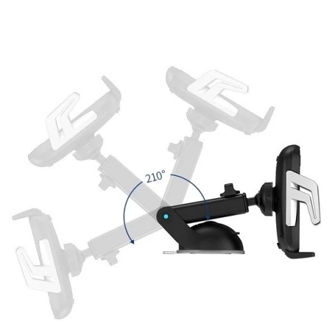 Uchwyt samochodowy do telefonu indukcyjny USAMS US-CD101 Automatic Induction 10W na deskę rozdz. CD101ZJ01 czarny/black