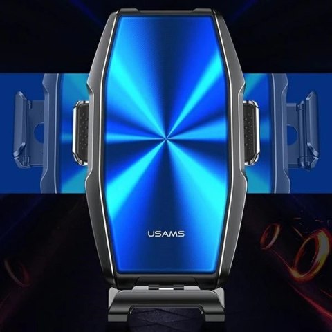 Uchwyt samochodowy do telefonu indukcyjny USAMS US-CD134 15W Automatic do kratki went. Zenya CD134ZJ02 szary/grey