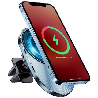 Uchwyt samochodowy na telefon ładowarka indukcyjna QI USAMS Magnetic Car Wireless Charging 15W do kratki (US-CD170)
