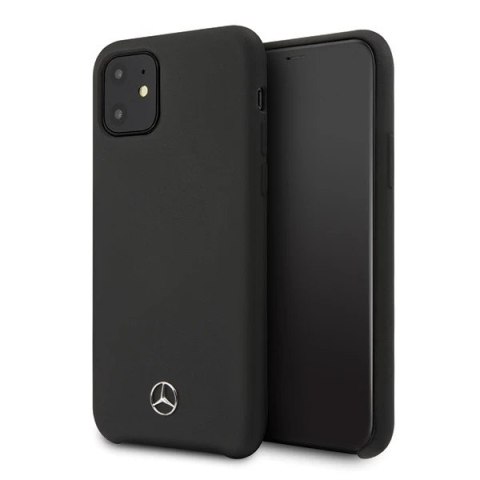 Etui Mercedes MEHCP12SSILBK do iPhone 12 mini 5,4" czarny/black hardcase Silicone Line