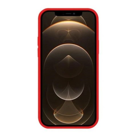 Etui Mercury MagSafe Silicone do iPhone 12 mini 5,4" czerwony/red