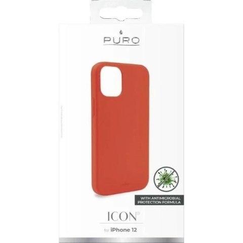 Etui Puro ICON AntiMicrobial do iPhone 12 mini 5,4" czerwony/red IPC1254ICONRED