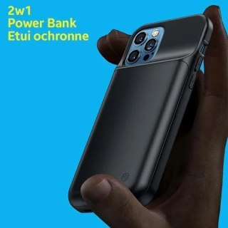 Etui do iPhone 12 Pro USAMS Power Case 3500mAh 3K5CD16201 (US-CD162) powerbank czarny/black