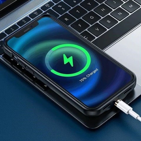 Etui do iPhone 12 Pro USAMS Power Case 3500mAh 3K5CD16201 (US-CD162) powerbank czarny/black