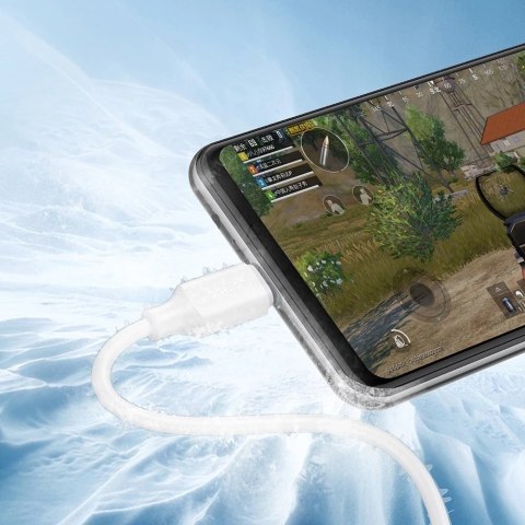 Joyroom kabel USB-A - Micro USB 480Mb/s 2.4A 0.25m biały (S-UM018A9)