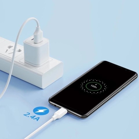 Joyroom kabel USB-A - Micro USB 480Mb/s 2.4A 1m czarny (S-UM018A9)