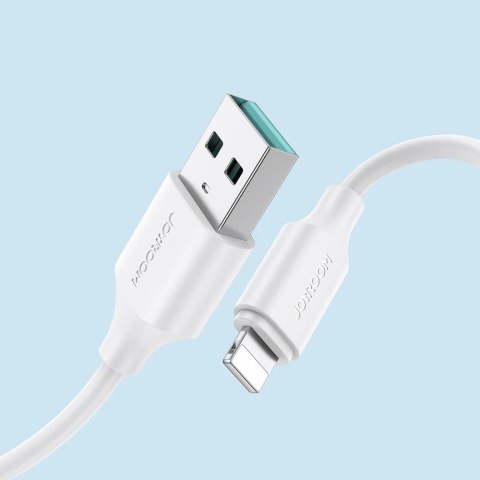 Joyroom kabel do ładowania / transmisji danych USB - Lightning 2.4A 0,25m biały (S-UL012A9)