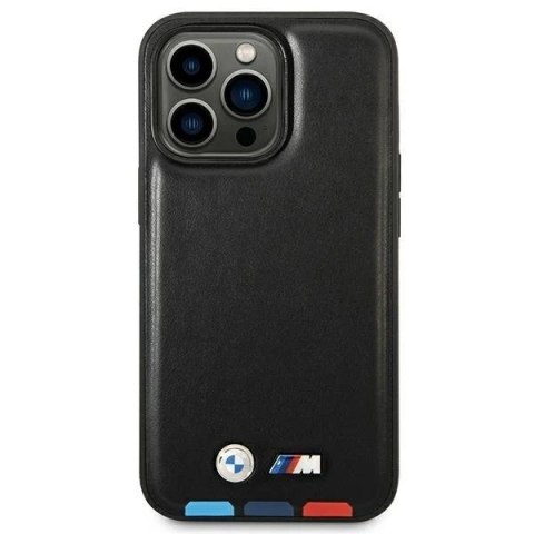 Etui BMW BMHCP14X22PTDK do iPhone 14 Pro Max 6,7 Leather Stamp Tricolor czarny/black