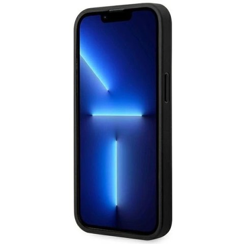 Etui BMW BMHCP14X22PTDK do iPhone 14 Pro Max 6,7 Leather Stamp Tricolor czarny/black