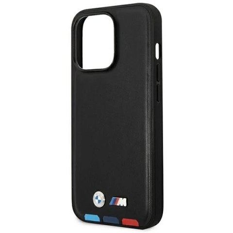 Etui BMW BMHCP14X22PTDK do iPhone 14 Pro Max 6,7 Leather Stamp Tricolor czarny/black