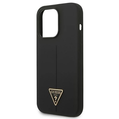 Etui Guess GUHCP14XSLTGK iPhone 14 Pro Max 6,7" czarny/black hardcase Silicone Triangle
