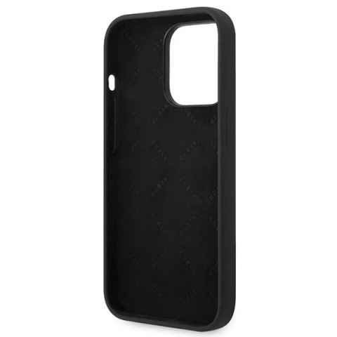 Etui Guess GUHCP14XSLTGK iPhone 14 Pro Max 6,7" czarny/black hardcase Silicone Triangle