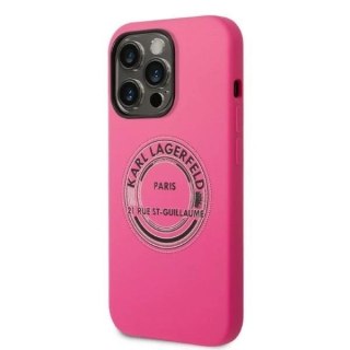 Etui Karl Lagerfeld KLHCP14XSRSGRCF do iPhone 14 Pro Max 6,7" hardcase Silicone RSG różowy/pink