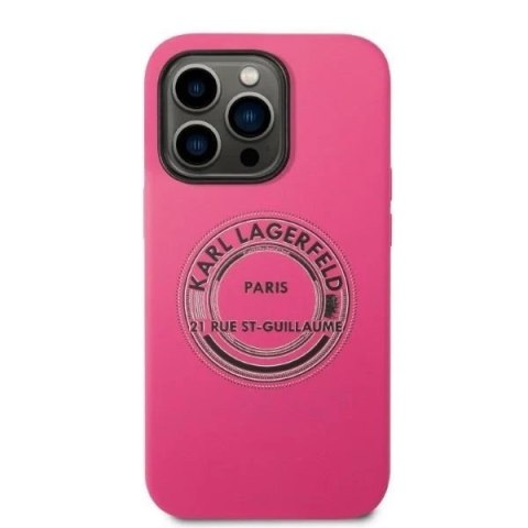 Etui Karl Lagerfeld KLHCP14XSRSGRCF do iPhone 14 Pro Max 6,7" hardcase Silicone RSG różowy/pink
