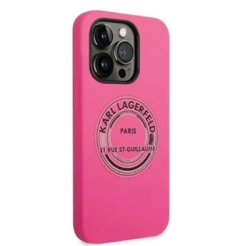 Etui Karl Lagerfeld KLHCP14XSRSGRCF do iPhone 14 Pro Max 6,7" hardcase Silicone RSG różowy/pink