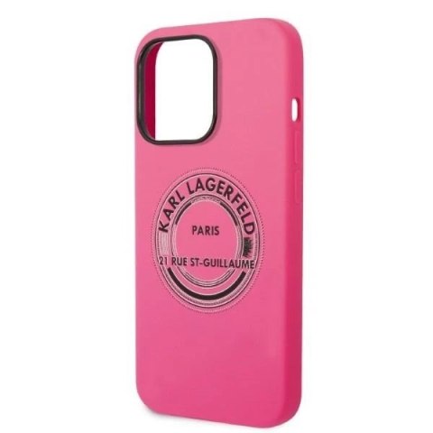 Etui Karl Lagerfeld KLHCP14XSRSGRCF do iPhone 14 Pro Max 6,7" hardcase Silicone RSG różowy/pink